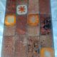 Jean Jaffeux coffee table in enamelled lava stone