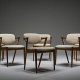 Dining Chairs Model 42 in Teak, Kai Kristiansen for Schou Andersen, 1960s,