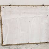 Art Deco mirror gilded with gold leaf – landscape format 47x37 cm