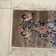 Tapis luxueux 100 % soie/Chine/Fait à la main/Motif de grue/années 1950