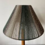 Vintage blond wooden lamp