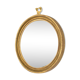 Round wooden mirror