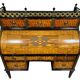 Important cylinder desk from the Louis XVI period in marquetry.