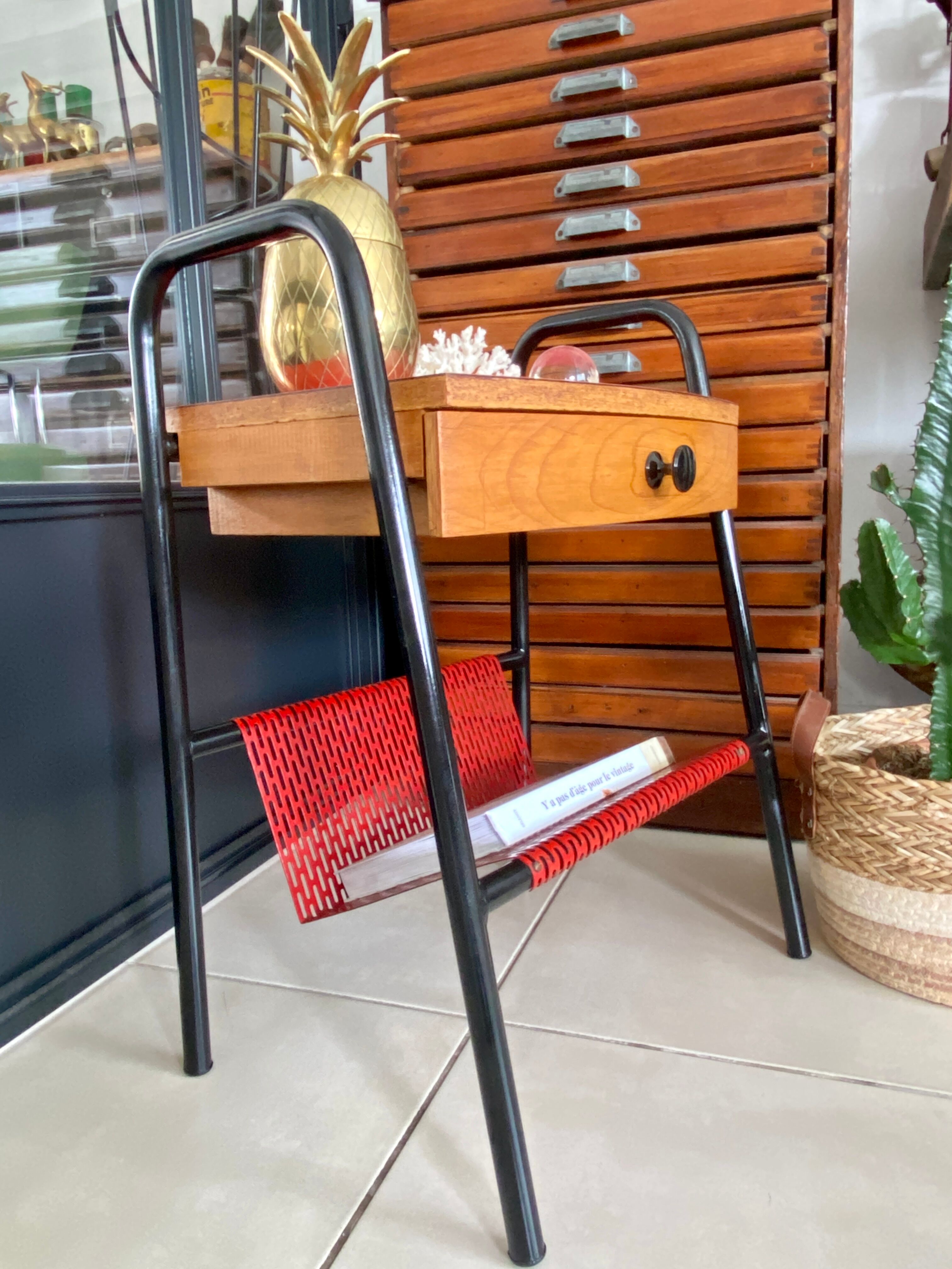 Vintage Hitier bedside table