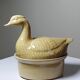 Small vintage terrine GEO from the 50s-60s, beige ceramic duck.