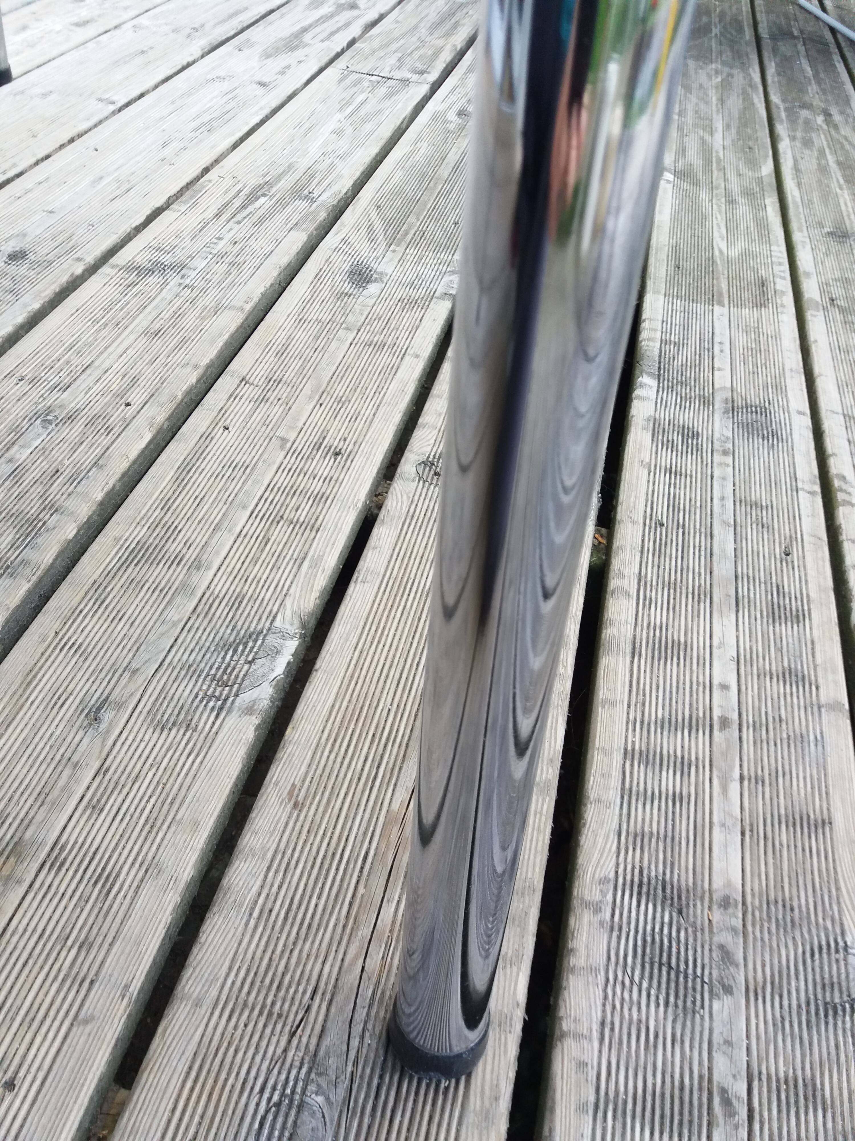 Formica and chrome-plated metal table