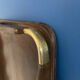 Wooden and brass serving tray