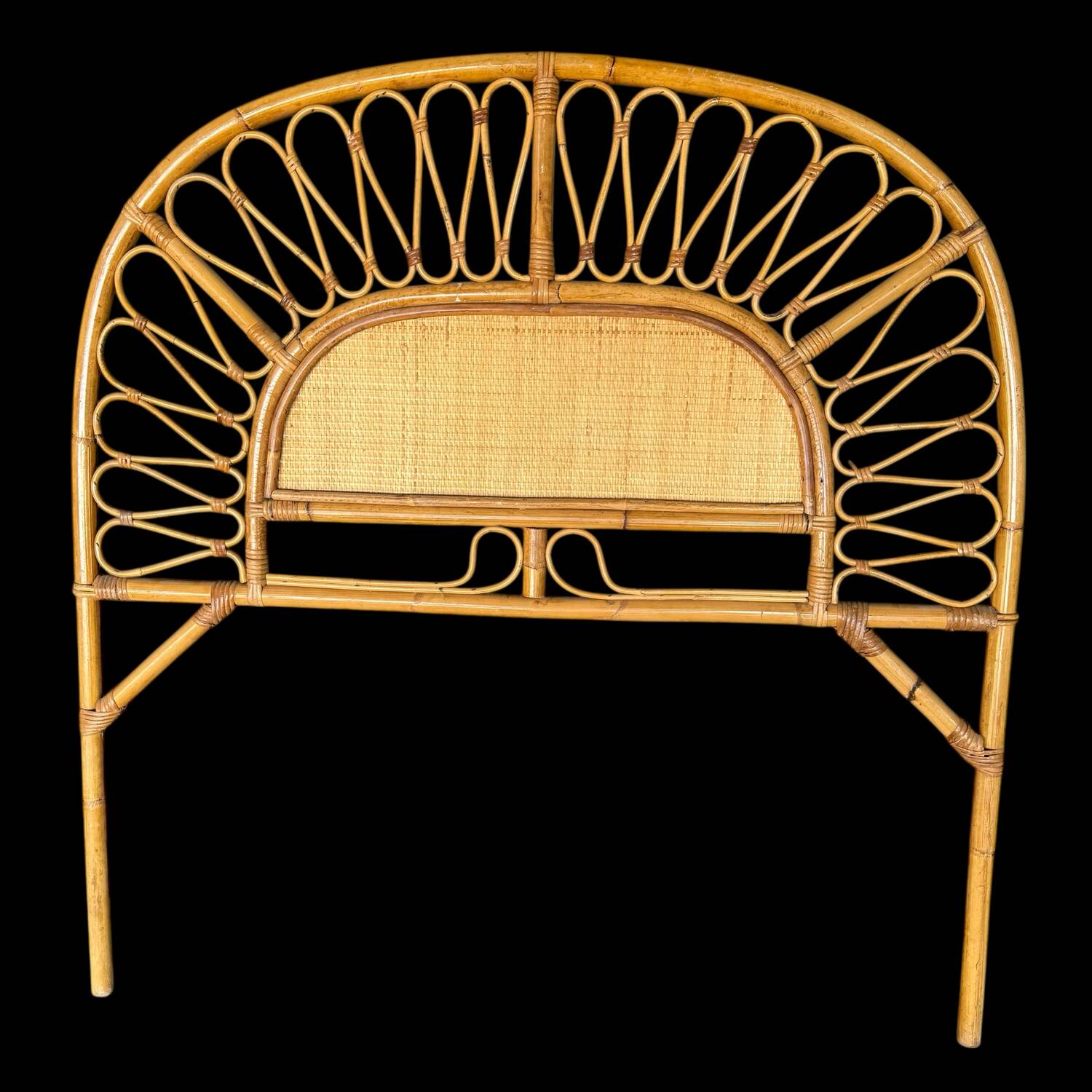 1960s Rattan Headboards from France