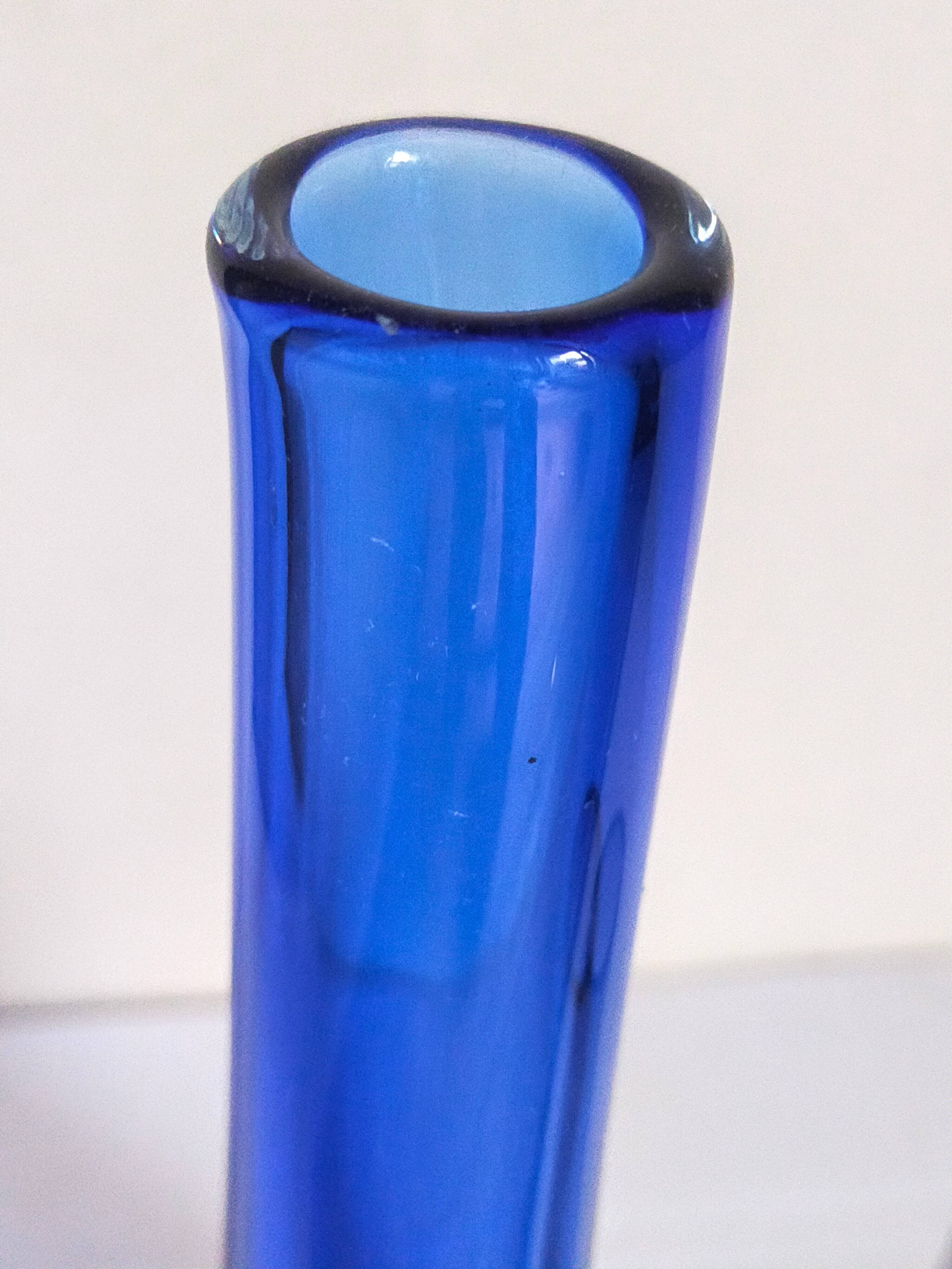 Duo of vintage glassblower soliflores