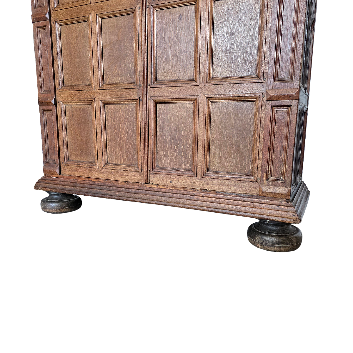 Antique Dutch Oak Panel Cabinet, early 1700s