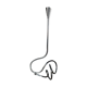 Scandinavian candlestick in chrome metal 1970
