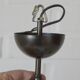 Vintage Wooden Rustic Sputnik / Copper Hanging Lamp /  Chandelier 1970's