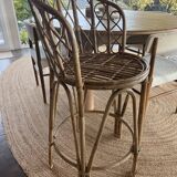 Rattan high chair