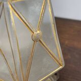 Art Deco bronze and glass table lamp