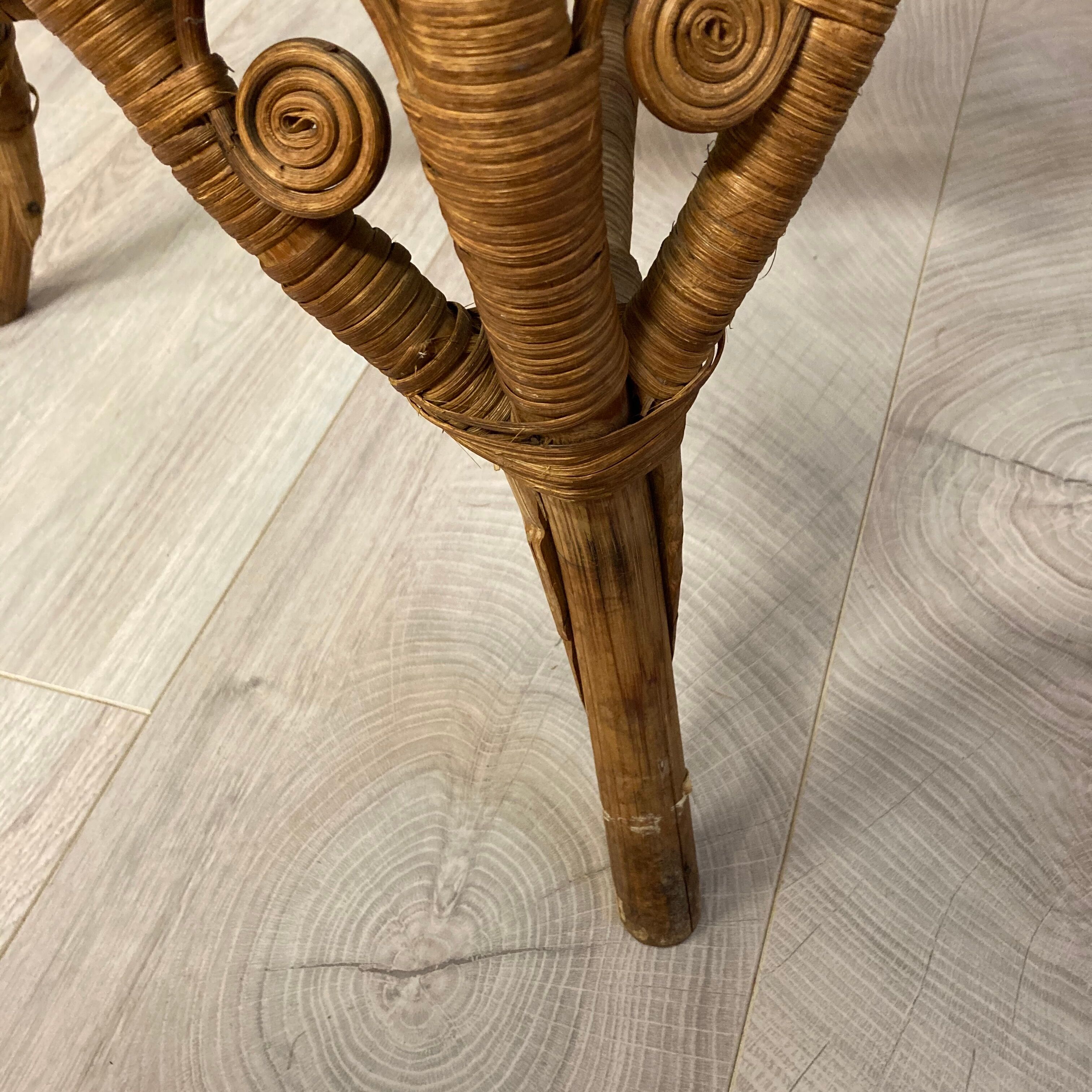 Peacock chair with armrests