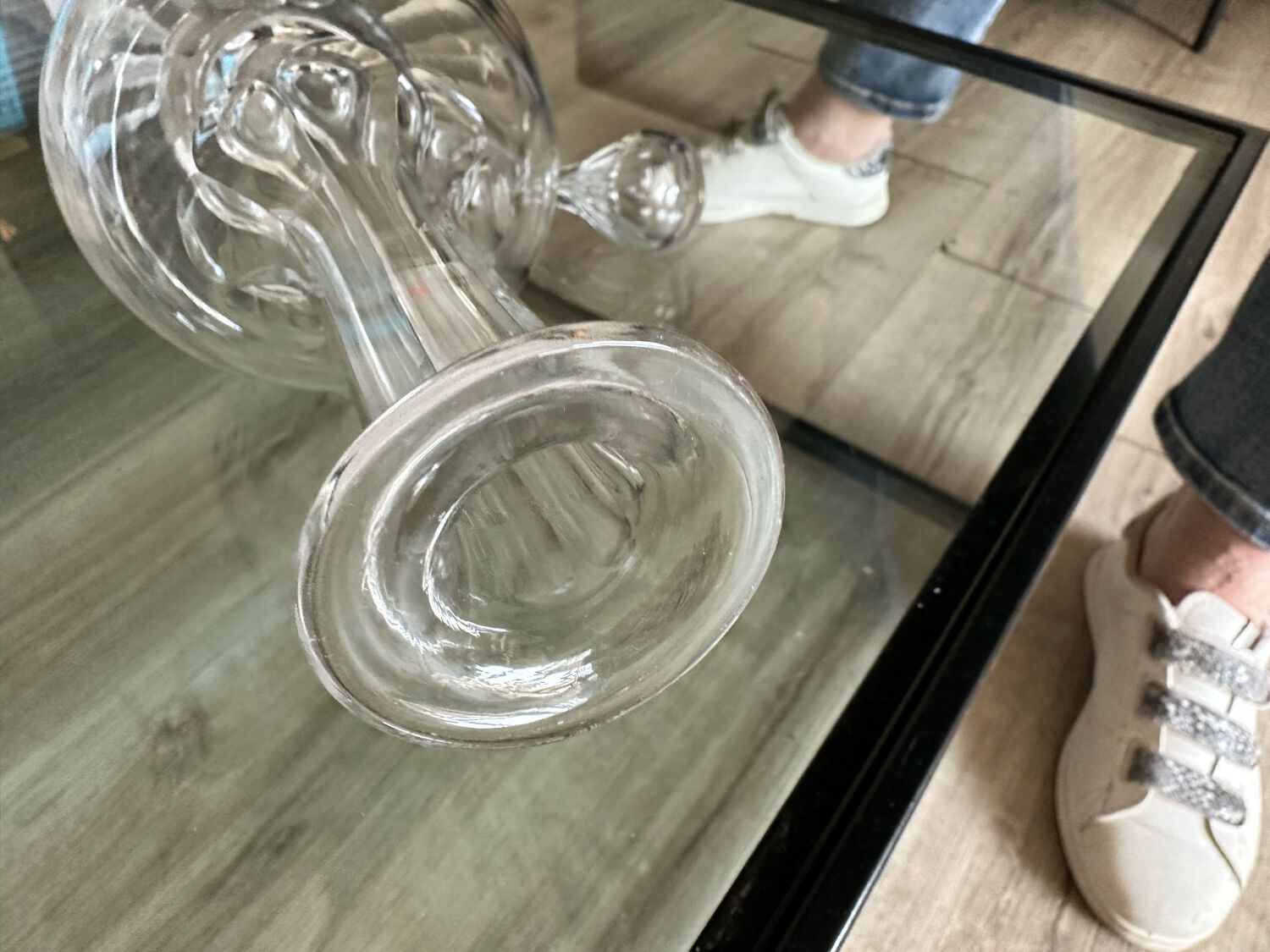 Vintage glass decanter