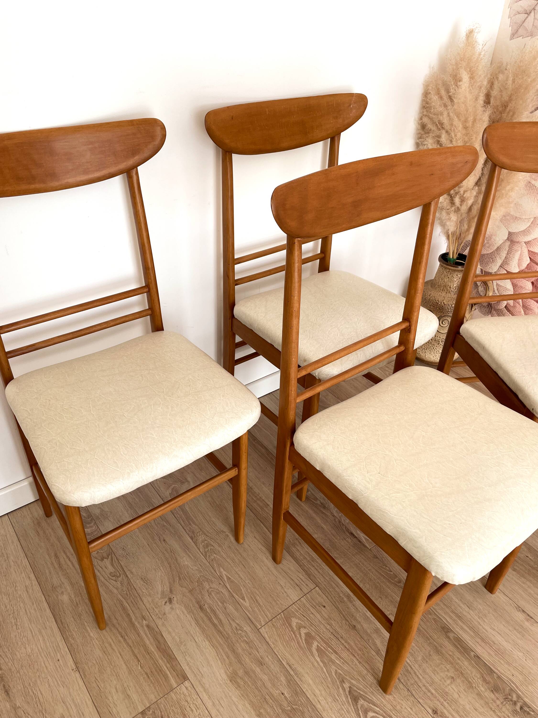Set of 4 chairs, 1960s
