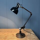 Rademacher black table lamp with enamel shade