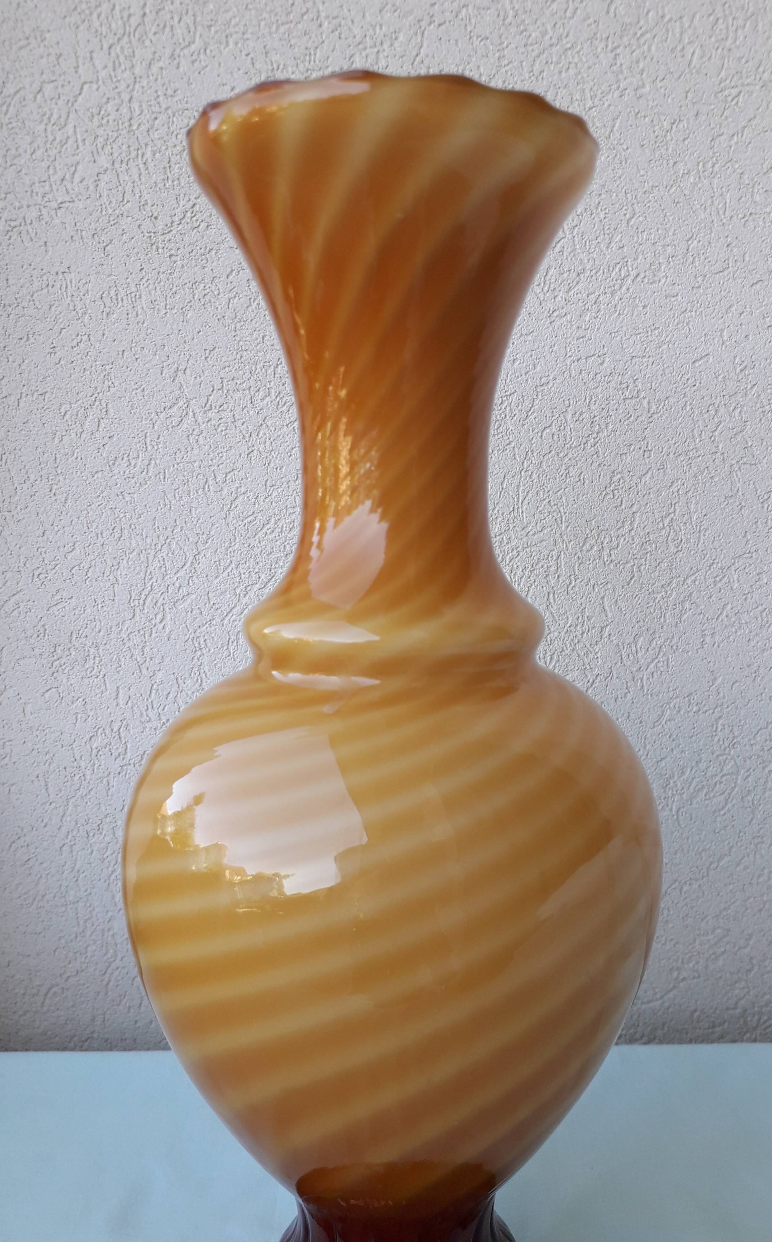 Opaline glass vase