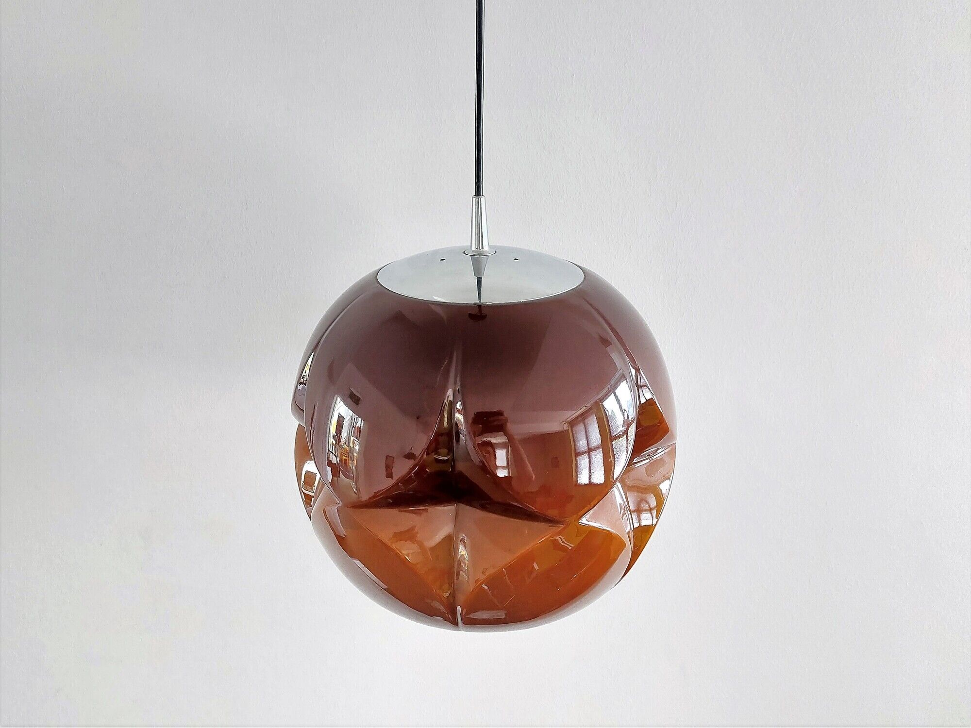 Murano glass pendant lamp for Peill & Putzler, Germany 1960's