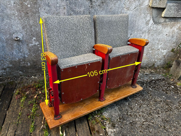 Paire de sièges de cinéma