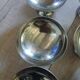 7 coupes à glace anciennes en inox