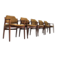 Vintage Danish teak dining room chairs model 62a by Arne Vodder for Sibast