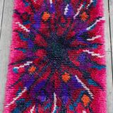 Swedish Tibetan Rya rug with flower by Jagarz for Rya