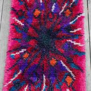 Swedish Tibetan Rya rug with flower by Jagarz for Rya
