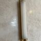 Brass and glass wall lamp