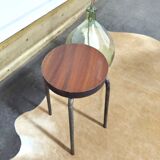 Vintage stool wood and metal workshop