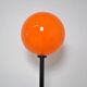 Orange globe floor lamp 1970