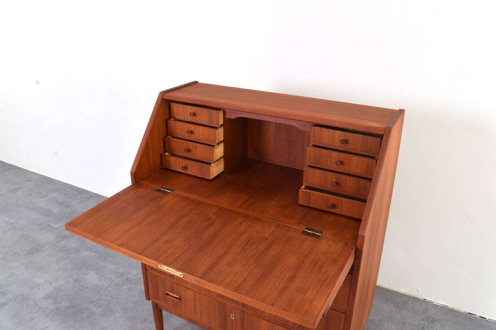 Mid-Century Danish Teak Secretary, 1960s.