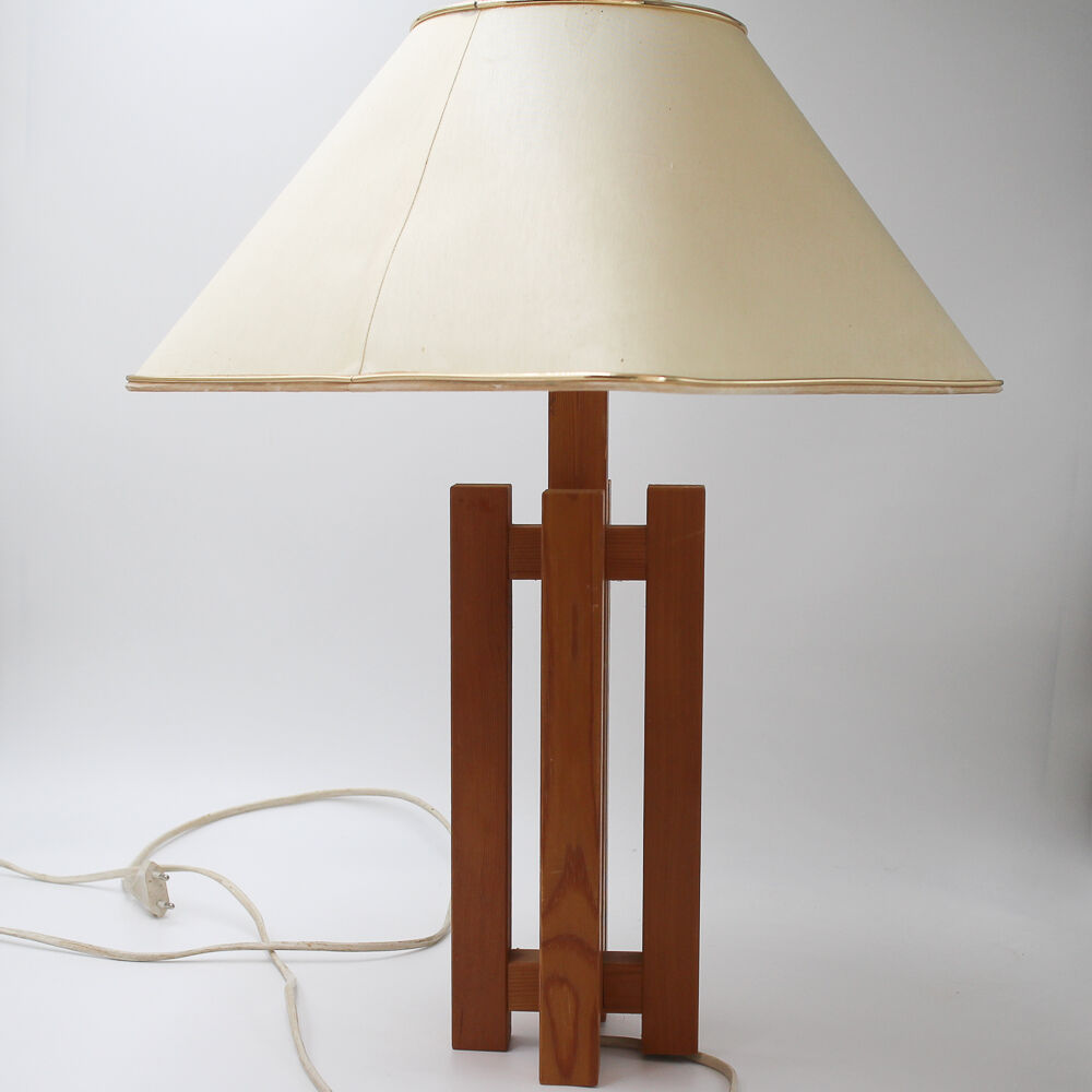 Cruciform wood lamp "Scandinavian"
