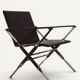 Pair of leather and chrome metal armchairs, Italy - 1970