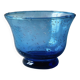 Blown glass bowl with fine bubbles