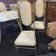 Ensemble de 6 chaises Bambou en laiton 1980