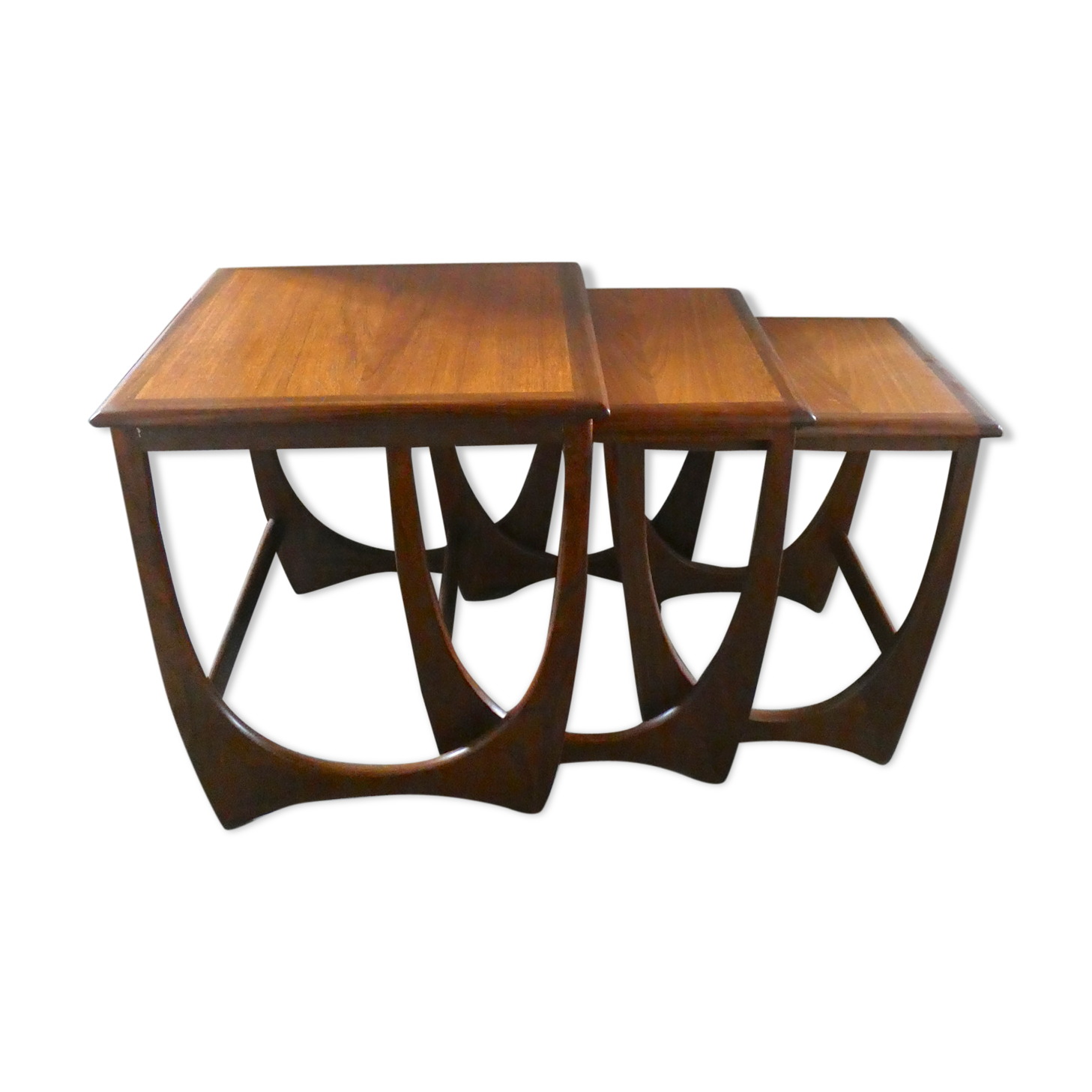 Pull-out tables in teak G Plan 60s