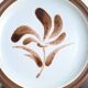 Assiette plates à fleurs marron années 1970