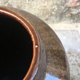 Vase from West Germany in degraded beige & brown