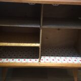 Buffet in light oak of the years 60/70