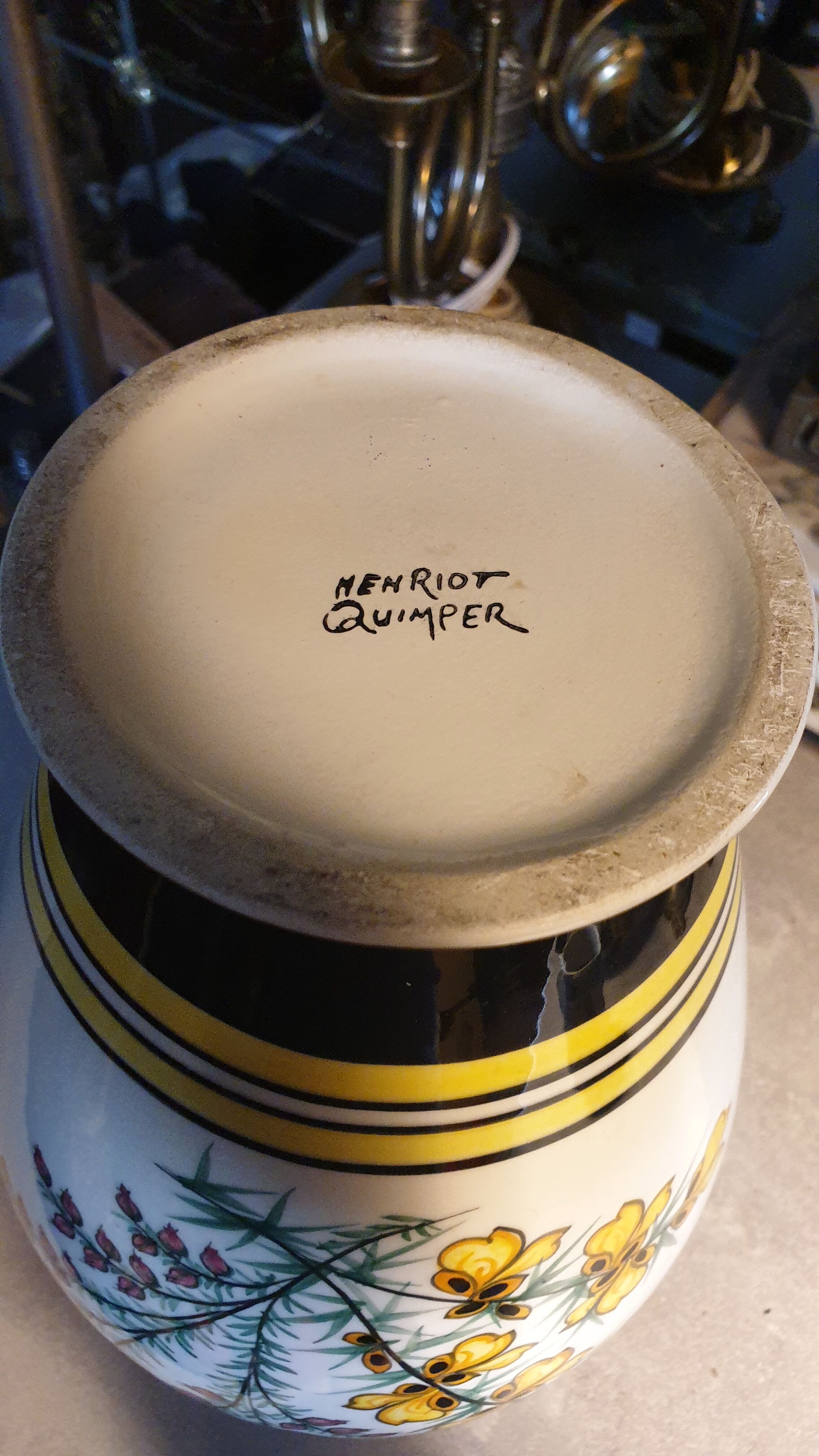 Wedding vase henriot Quimper