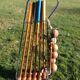 Croquet set in chrome metal and wood / 6 players / vintage 50-60 years