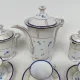 Coffee service in Limoges porcelain, by Bernardaud. 1930s.