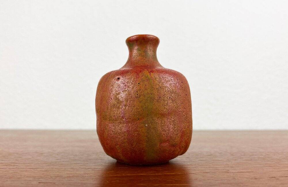 Mid-Century German Brutalist Studio Pottery Vase by Lu and Gerd Grove, 1968