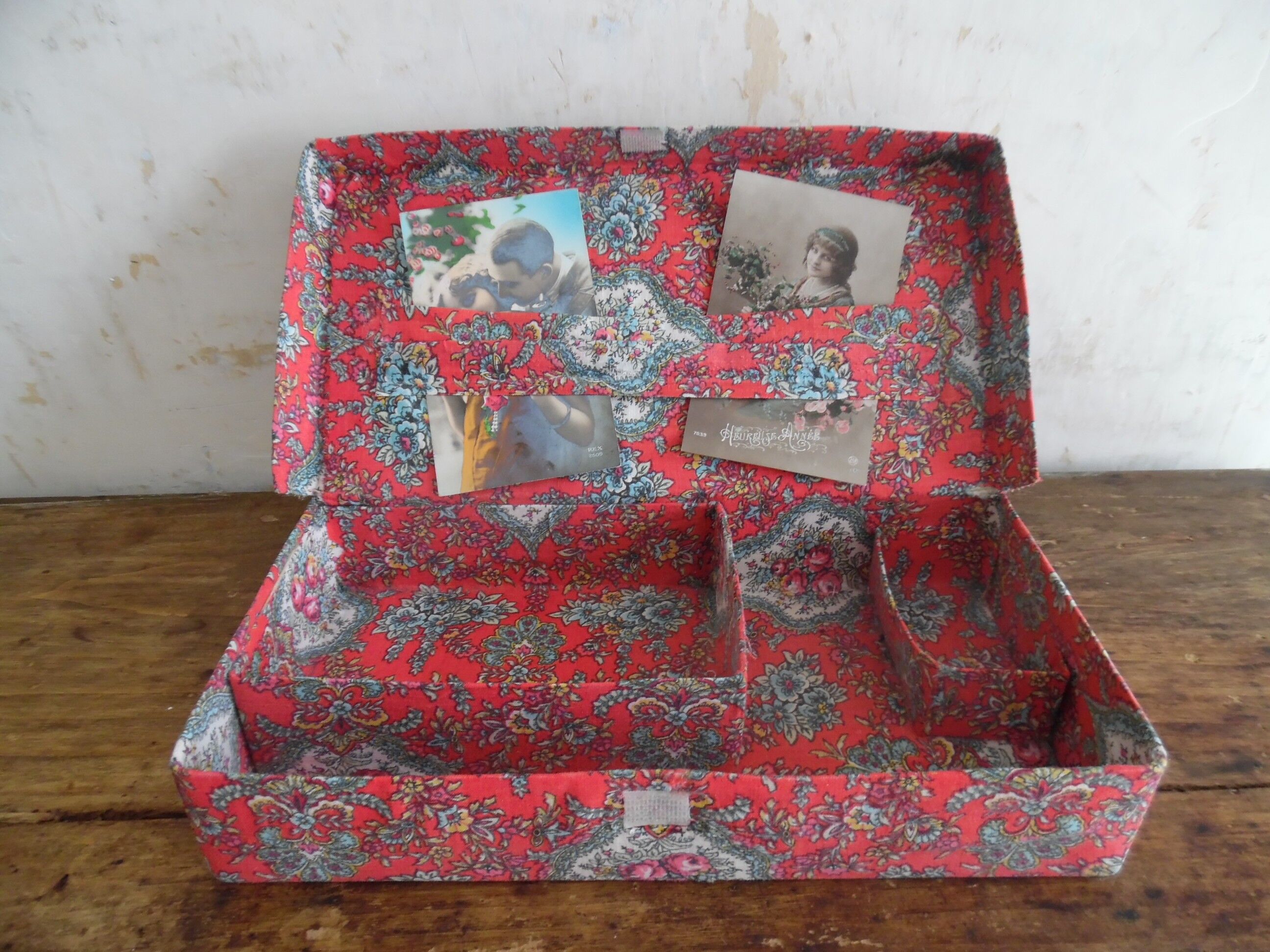 Fabric sewing box