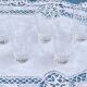 5 Vintage crystal glasses / goblets from Daum France - Height 8.2 cm