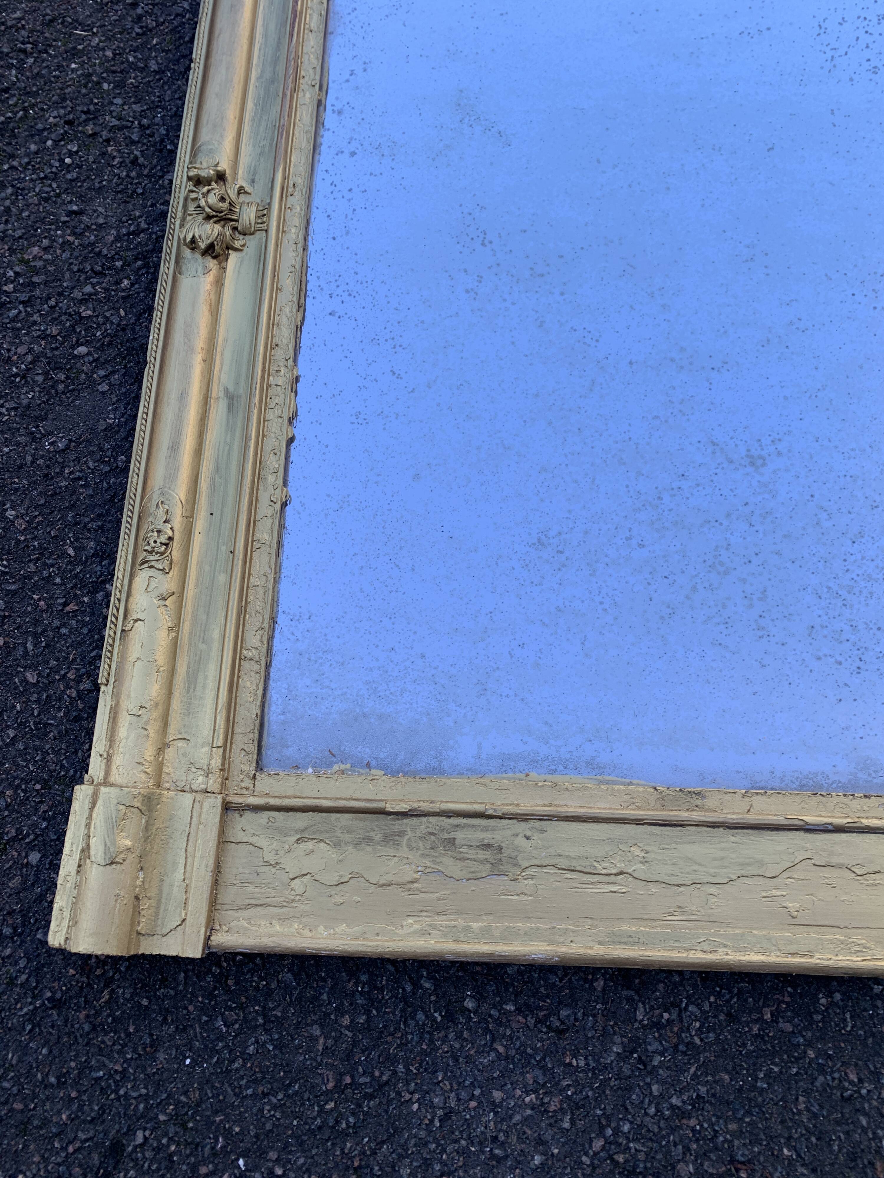 Beautiful Gilded Mercury Mirror 88 x 74