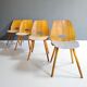 Série de 4 chaises Frantisek Jirak pour Tatra, 1965