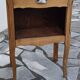 Vintage wooden bedside table